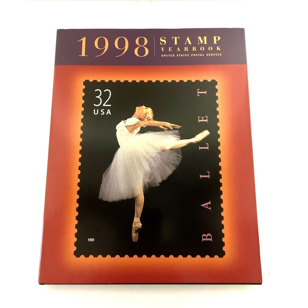 United States Postal Service 1998 Stamp Yearbook Ballet 32 Cent In Album